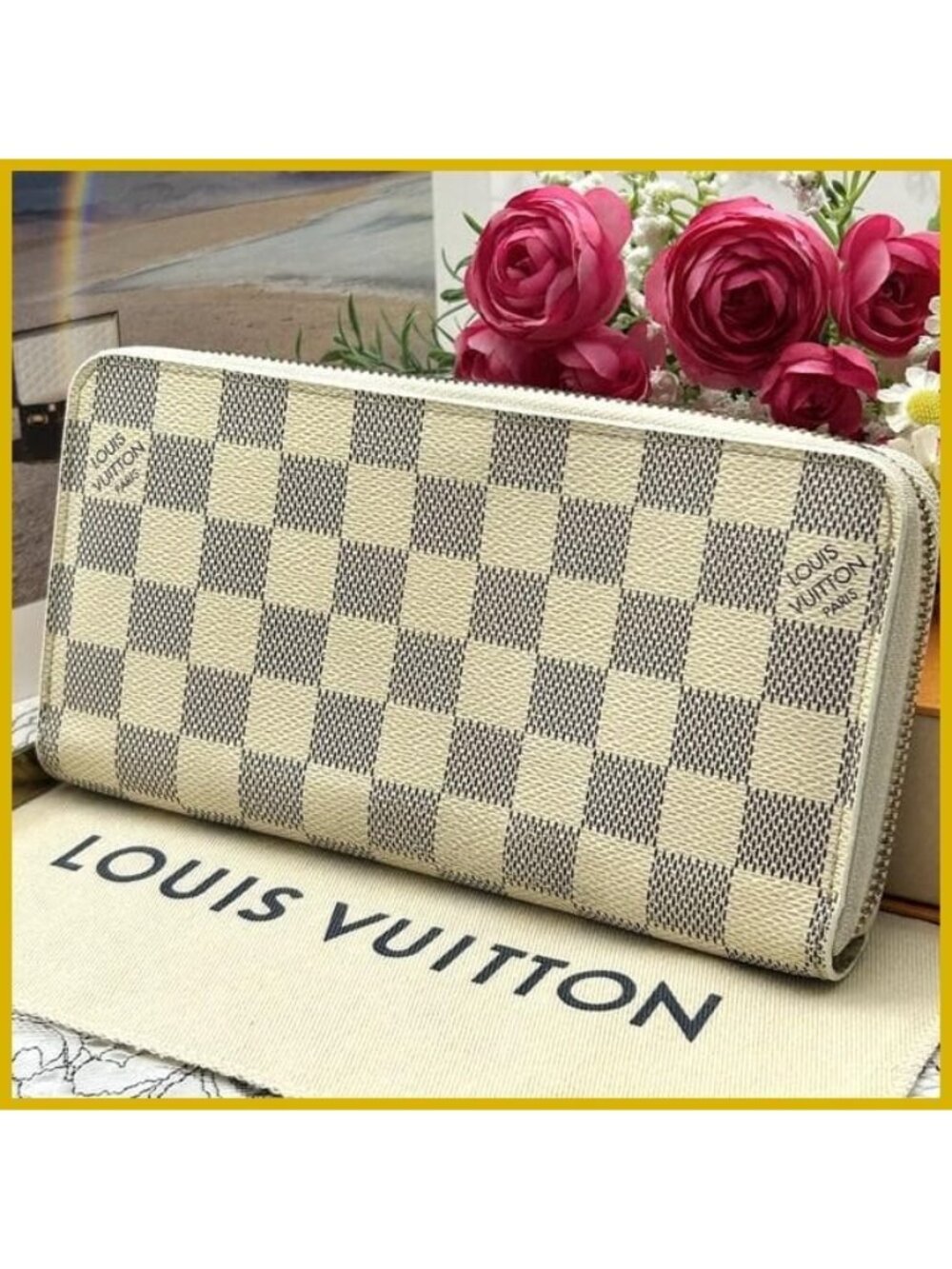 Louis Vuitton Damier Azur Zippy Wallet